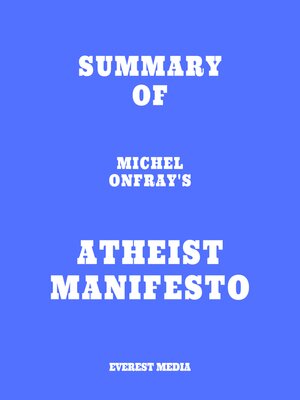 cover image of Summary of Michel Onfray's Atheist Manifesto